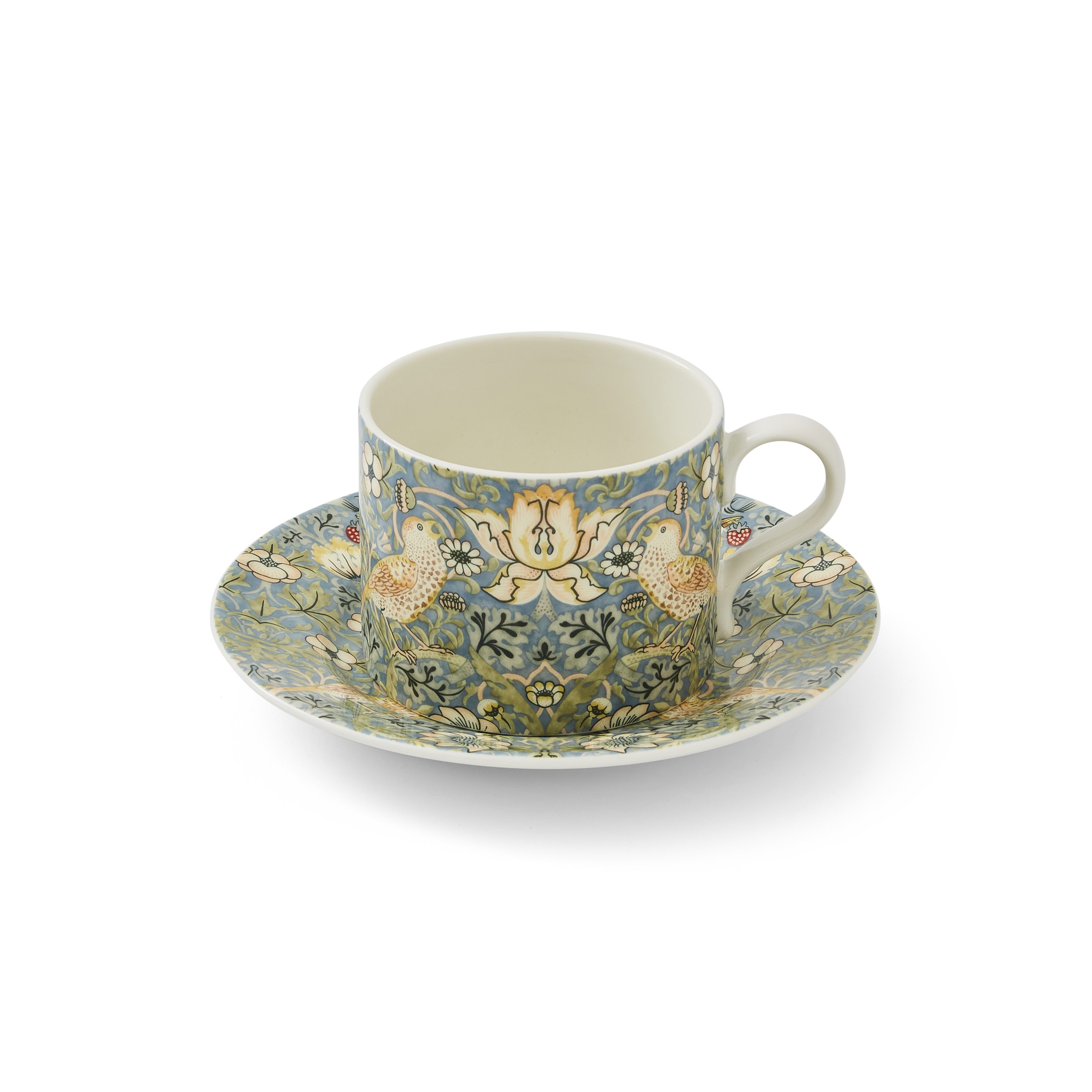 Morris & Co Teacup & Saucer Set (Strawberry Thief) image number null